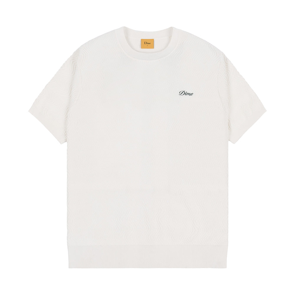 DIME WAVE KNIT SHIRT CREAM