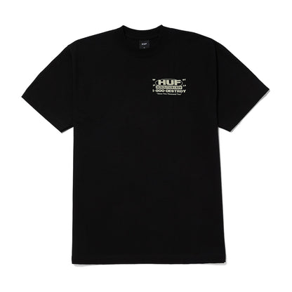 HUF DEMOLITION CREW TEE BLACK