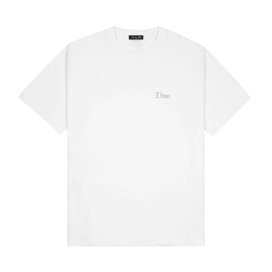 DIME CLASSIC SMALL LOGO TEE WHITE