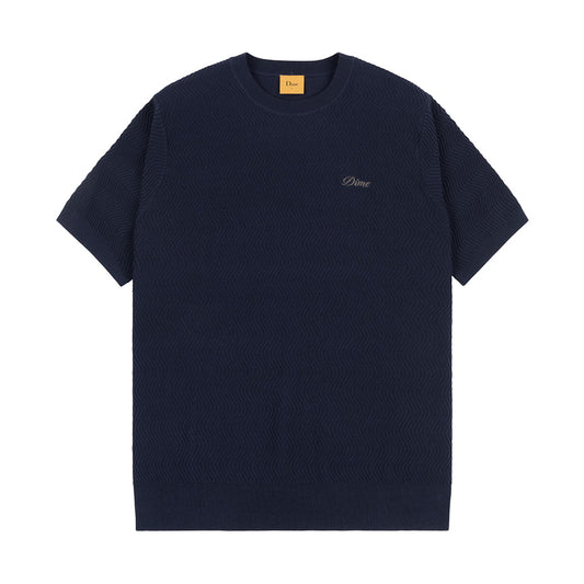 DIME WAVE KNIT SHIRT NAVY