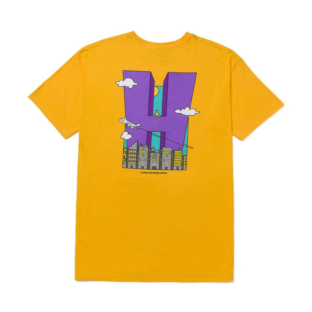 HUF CITY H TEE GOLD