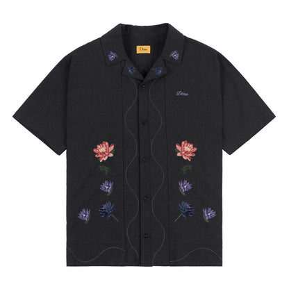 DIME LOTUS BUTTON UP BLACK