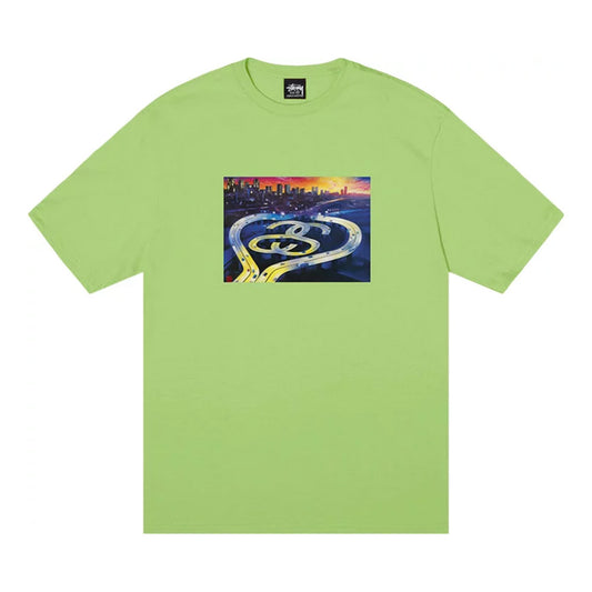 STUSSY SS HIGHWAY TEE GREEN