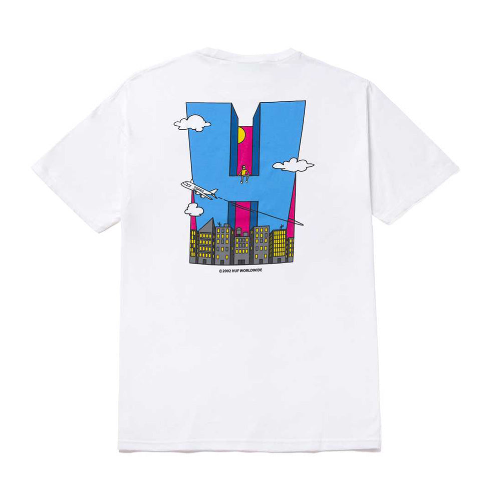 HUF CITY H TEE WHITE