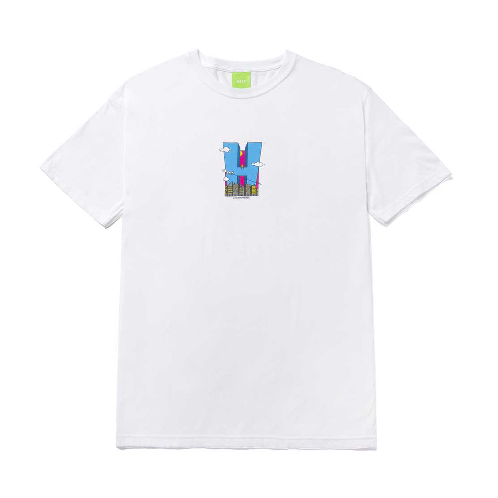 HUF CITY H TEE WHITE