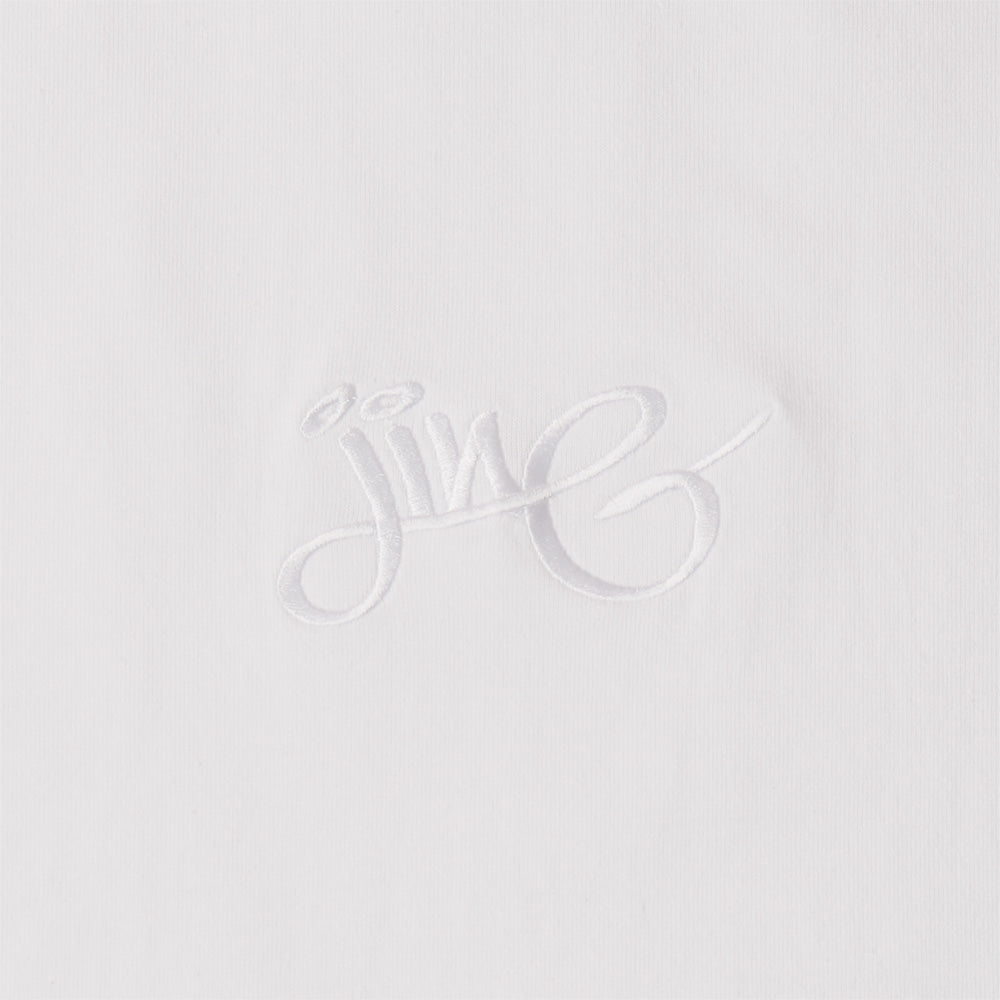 JIN-G SIGNATURE EMBROIDERED TEE WHITE