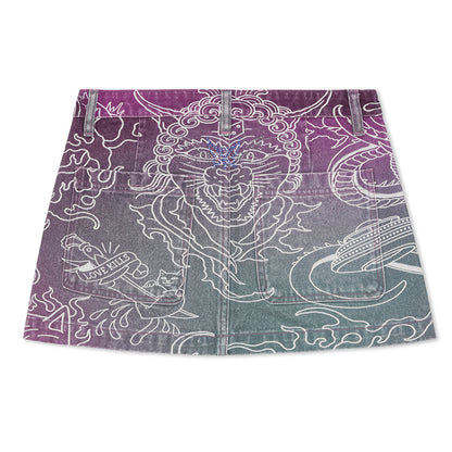 RIPNDIP TRACE DENIM SKIRT
